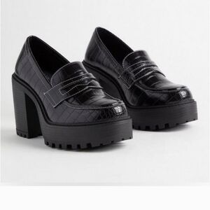 Torrid Croco Platform Loafers